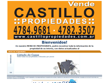 Tablet Screenshot of castillopropiedades.com